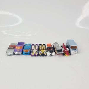 Vintage Hot Wheels Multicolor Plastic Croc Racing Car Set of 9